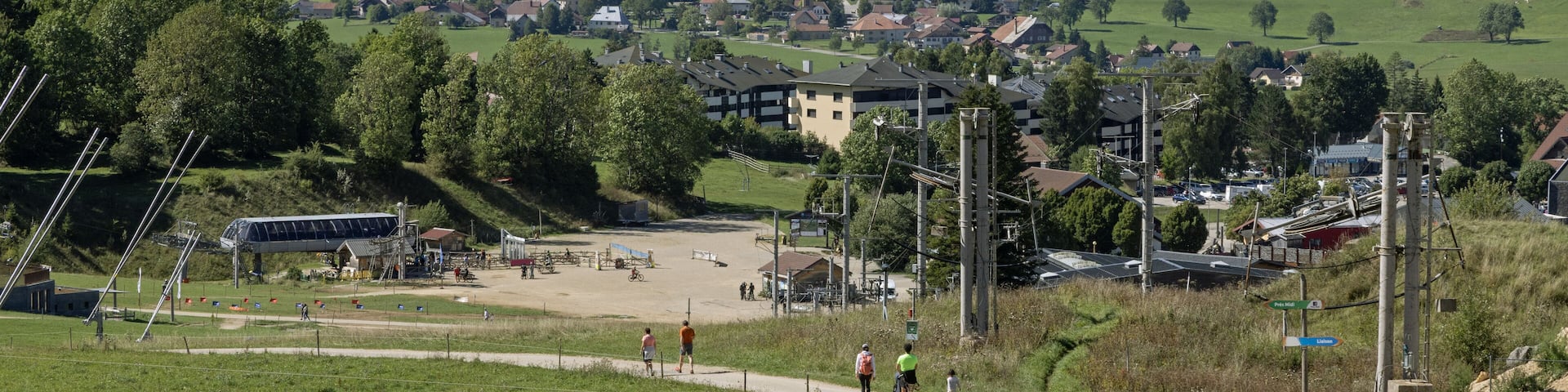 Vallée de Métabief dans le massif du Jura en France