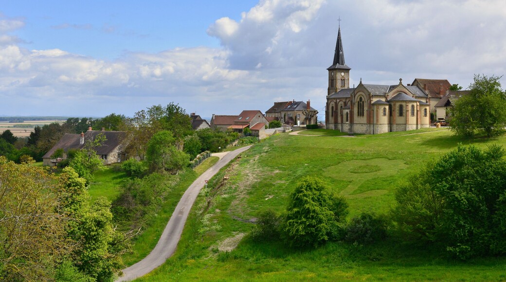 Panoramique Monétay-sur-Allier (03500), Allier en Auvergne-Rhône-Alpes, France.