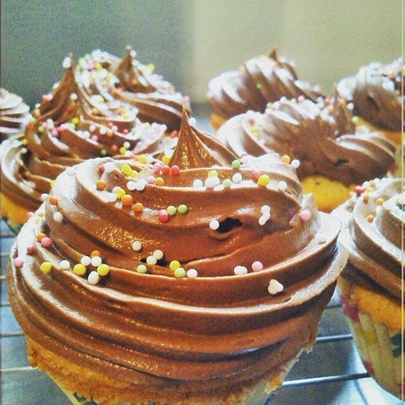 Cupcakes I made for the English teashop 'time for tea' in Le Grand-Bourg, while I was volunteering there.
#delicious