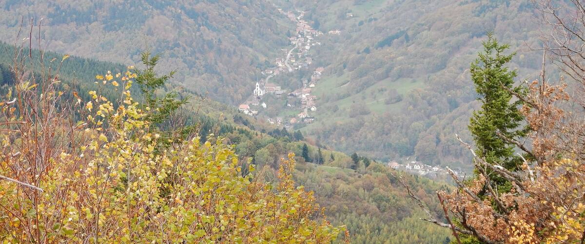 View to Linthal from Ruine de Hohrupf