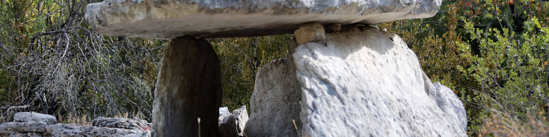 One of the two dolmens located near the Fontgraze stream.