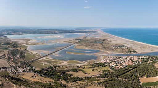 Panorama de La Franqui et l'étang de La palme