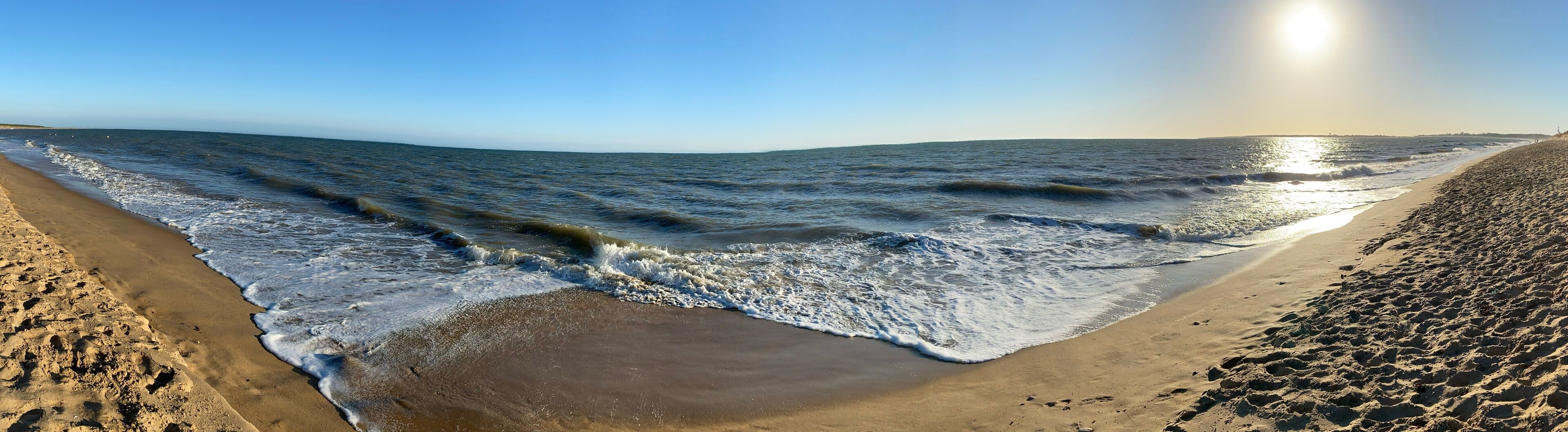 Panoramique de la faute sur mer en Vendée, pays de la Loire 