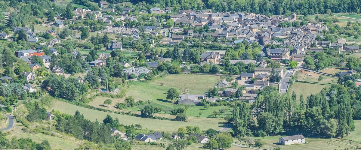 View of Ispagnac, Lozère, France