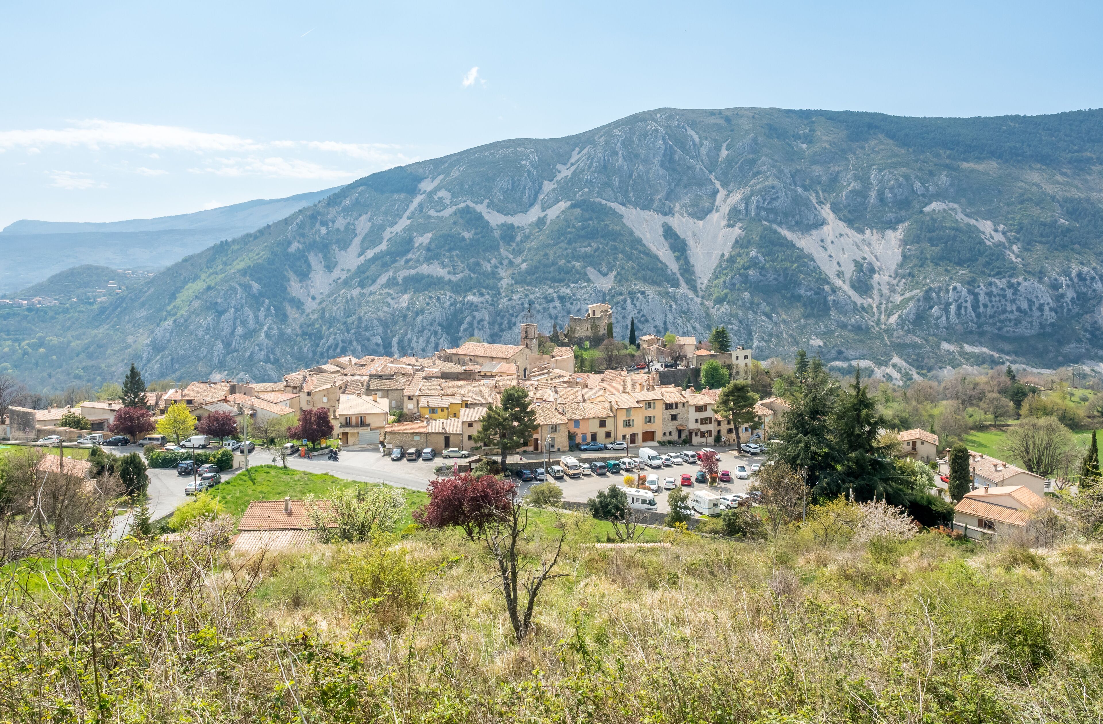Gréolières village in France