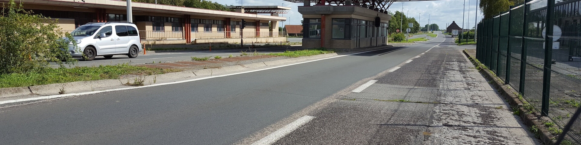 The old Frontier building on the border.