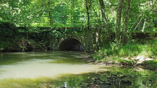 Genillé (Indre-et-Loire) L'Indrois près du Moulin de Mottage. L'Indrois prend sa source à Villegouin (Indre) et se jette dans la rivière Indre vers Azay-sur-Indre, après un parcours d'environ 60 km. The Indrois near the Moulin de Mottage. The Indrois river rises to Villegouin (Indre). The Indrois River flows into the Indre River, near Azay-sur-Indre. The river is 60 km long