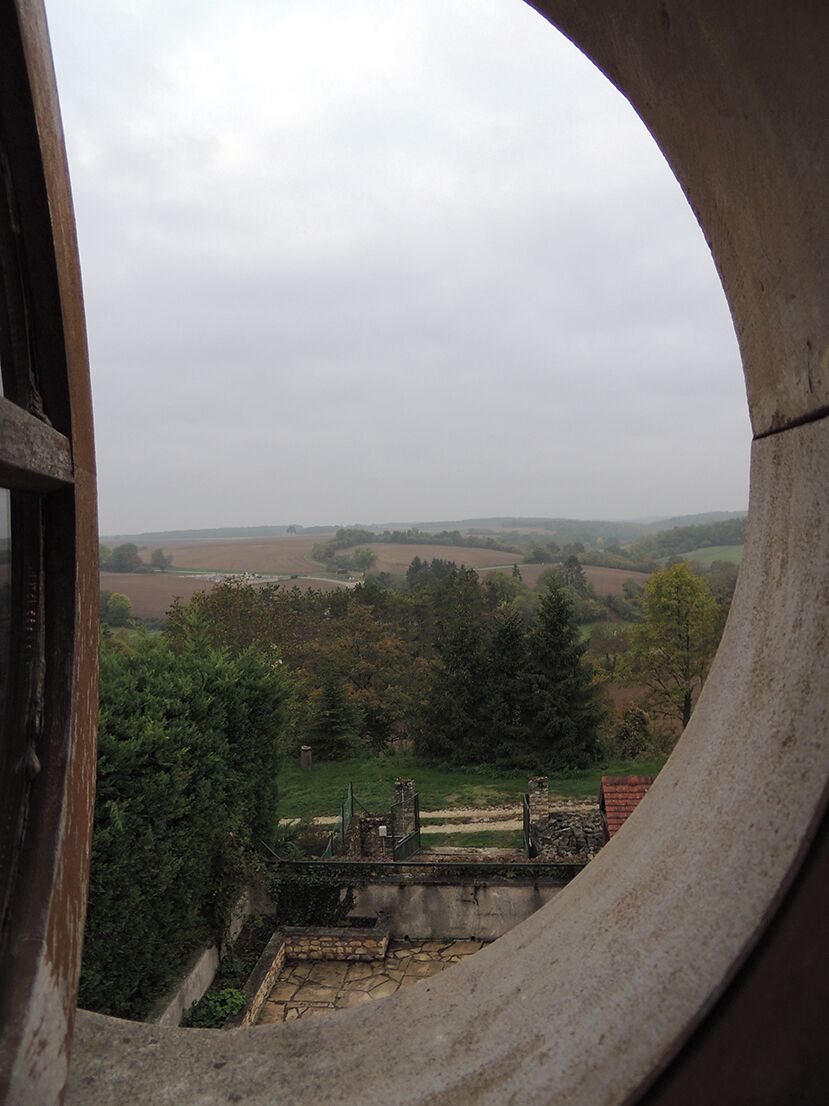 Fall 2015: the view from our window of the harvested fields of Bourgogne, which is the agricultural heart of France. It is even more beautiful in the summer when almost all of the hillsides are covered with wheat, vineyards, cherry orchards and sunflowers.