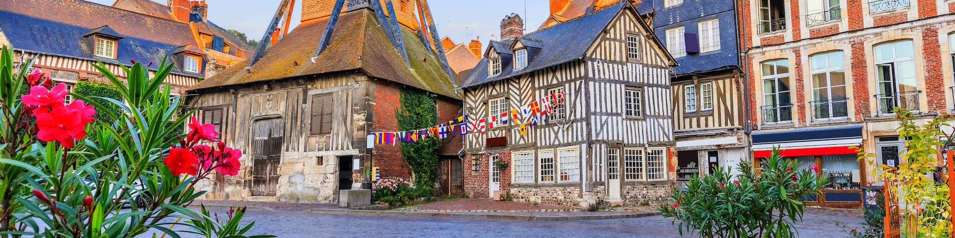 Honfleur, France. Bell tower of the Church of Saint Catherine.