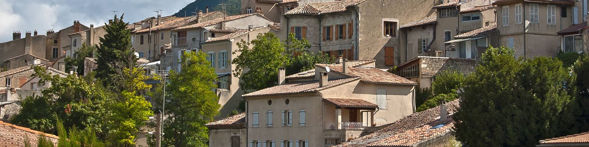 Village provençal de Dieulefit en France