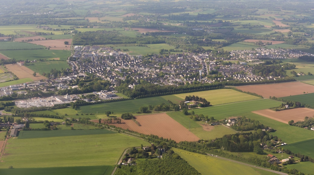 Aerial view of Chavagne during a flight between RNS and CDG.