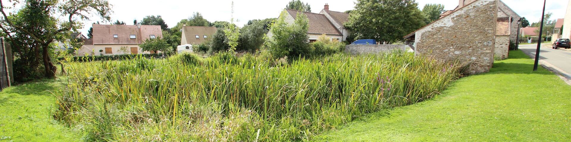 Wash house in LongchĂȘne hamlet in Bullion, Yvelines, France.