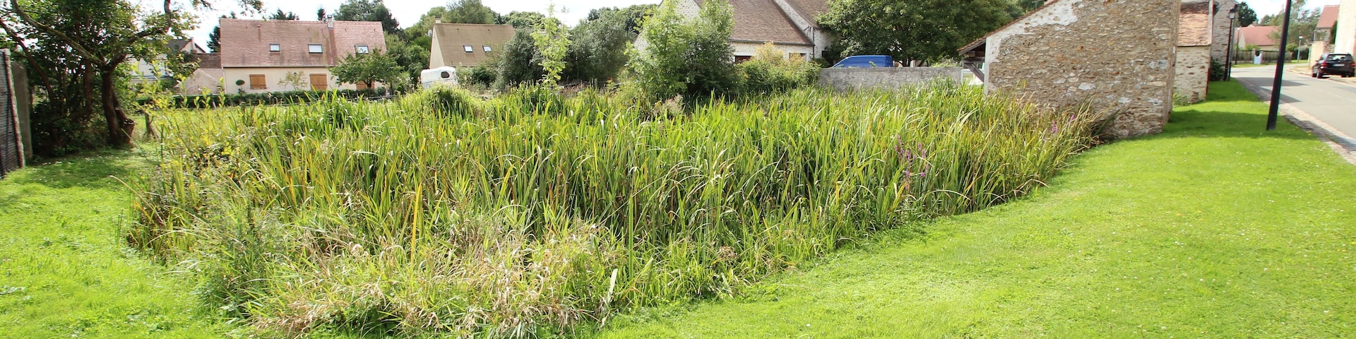 Wash house in Longchêne hamlet in Bullion, Yvelines, France.