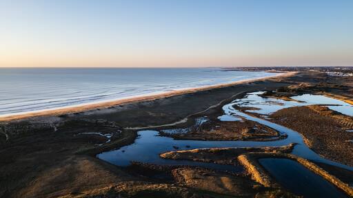 Gachere marshes in Brem sur Mer, Vendee, France