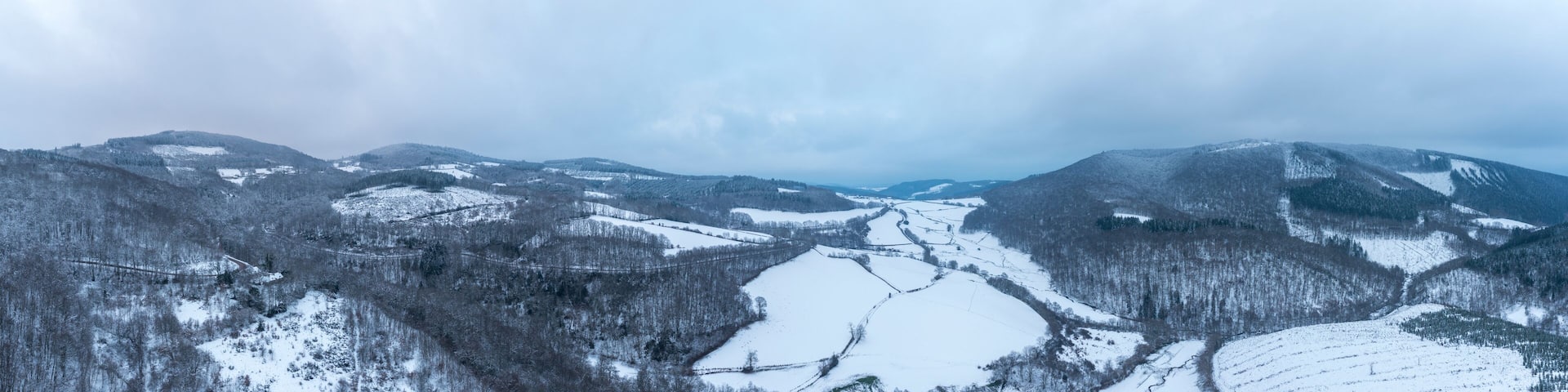 The Morvan under the snow in Europe, France, Burgundy Franche Comte, Saone et Loire, Saint Prix, in summer, on a sunny day.