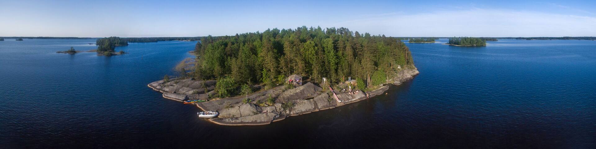 Aerial Karelia view, Russia