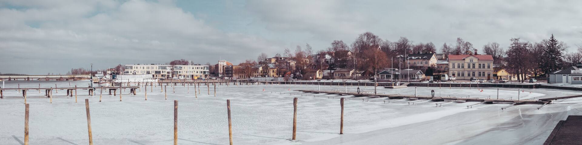 Tammisaari Raasepori marina at winter