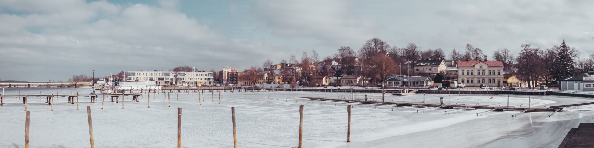 Tammisaari Raasepori marina at winter