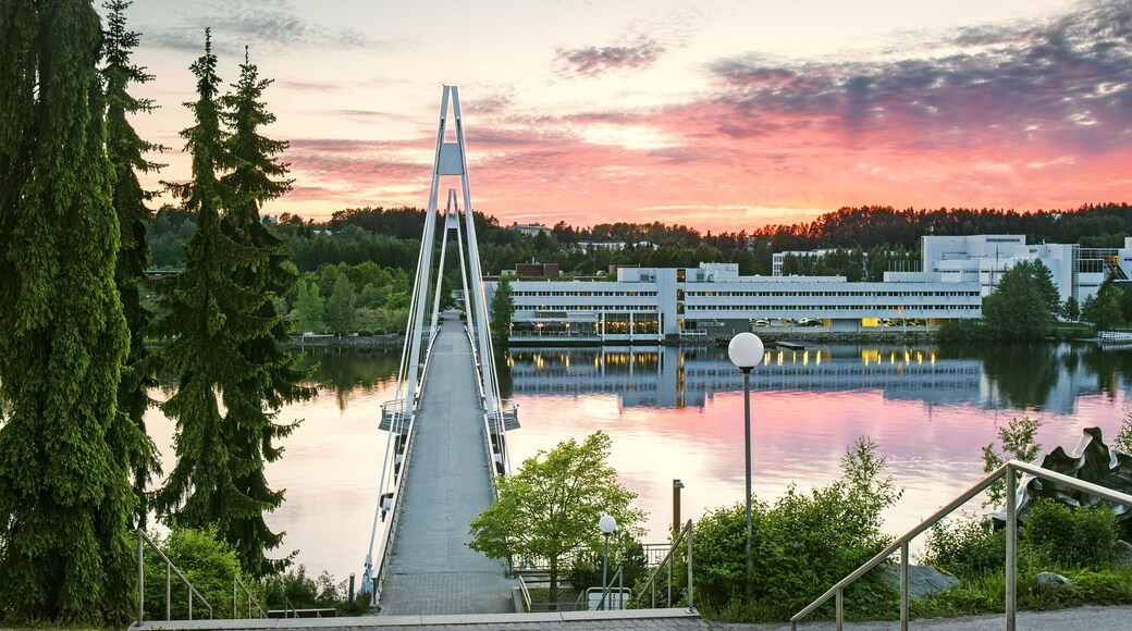Lake Jyvasjarvi during sunset in summer, Jyvaskyla, Finland