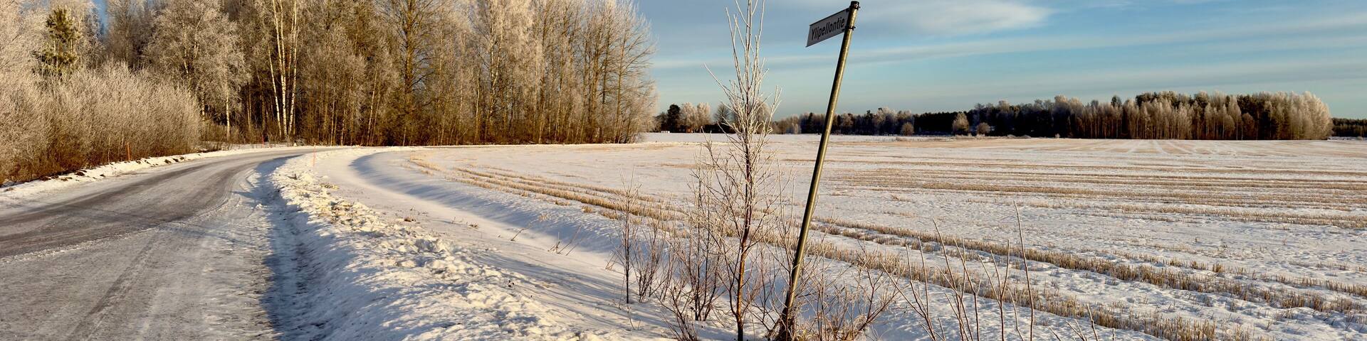 Finnish winter road