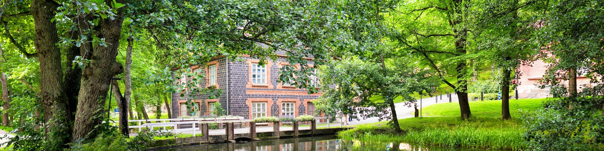 The former Fiskars ironworks at Fiskars Village, Finland on August 20,1917.
