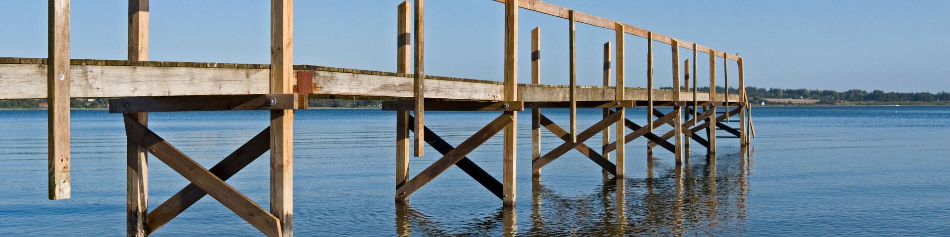 Mors / Denmark: Bathing jetty in the Limfjord