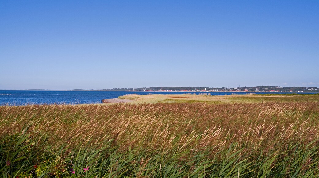Mors / Denmark: View over the Sallingsund to Glyngoere