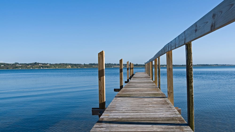 Mors / Denmark: Bathing jetty in the Limfjord