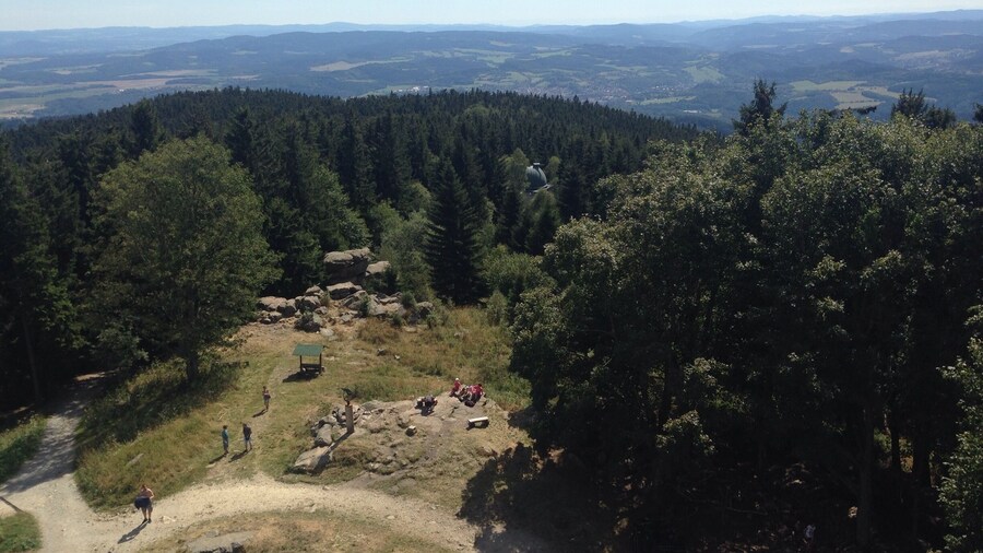 Great hike up the mountain from Cesky Krumlov! You can also take a chair lift to the top or rent bikes or scooters to ride down