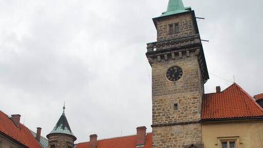 Castle (and Hotel/Restaurant) at Hrubá Skála, which is in the Český ráj (Bohemian paradise) protected area.