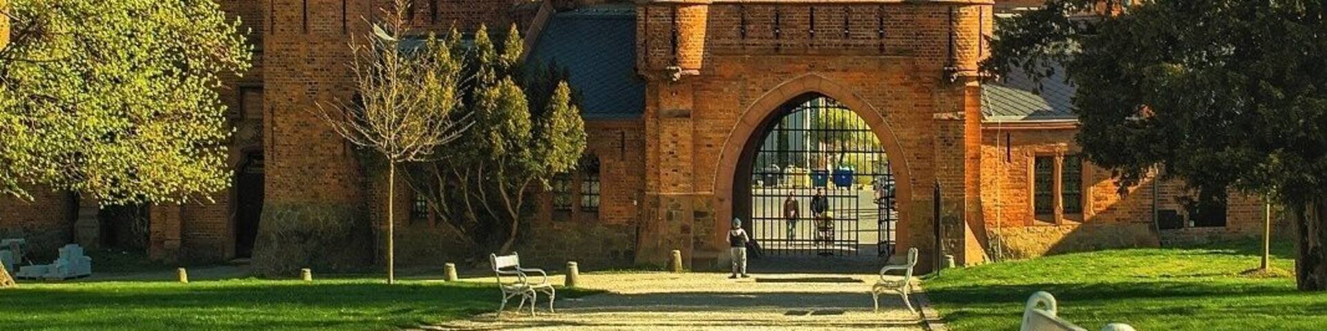 April 2019
Chateau Hradec nad Moravicí, Czech republic
Chateau Hradec nad Moravicí was originally Czech king's castle from 13th century. It is located on a hill over the small town of the same name, near to Opava in north east Silesia region of Czech republic. There were several reconstructions done and the last one was in Neogothical style in 19th century. This part is called the Red castle and in the picture you can see what is now the main entrance to the chateau.