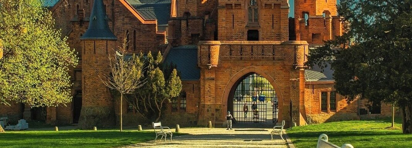 April 2019
Chateau Hradec nad Moravicí, Czech republic
Chateau Hradec nad Moravicí was originally Czech king's castle from 13th century. It is located on a hill over the small town of the same name, near to Opava in north east Silesia region of Czech republic. There were several reconstructions done and the last one was in Neogothical style in 19th century. This part is called the Red castle and in the picture you can see what is now the main entrance to the chateau.