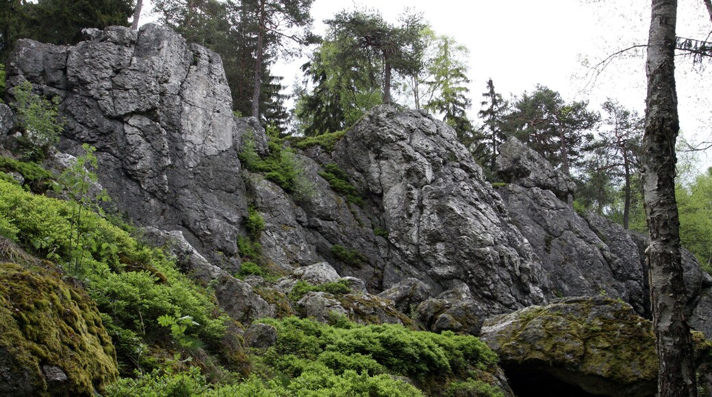 Natural monument Goethova skalka in Cheb District, Czech Republic