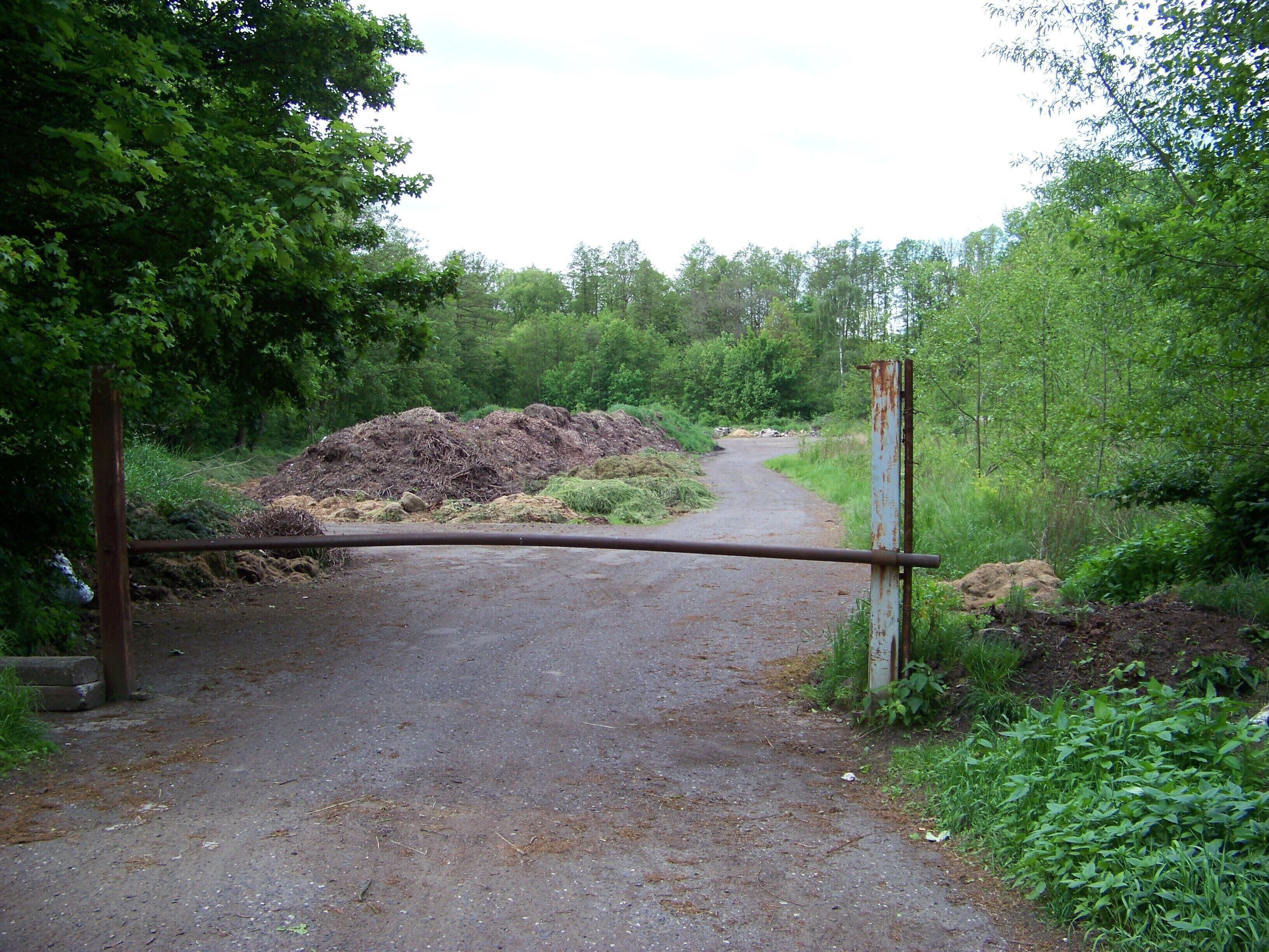 Chlumec, Ústí nad Labem District, Ústí nad Labem Region, Czech Republic. U šmelce street, a landfill.