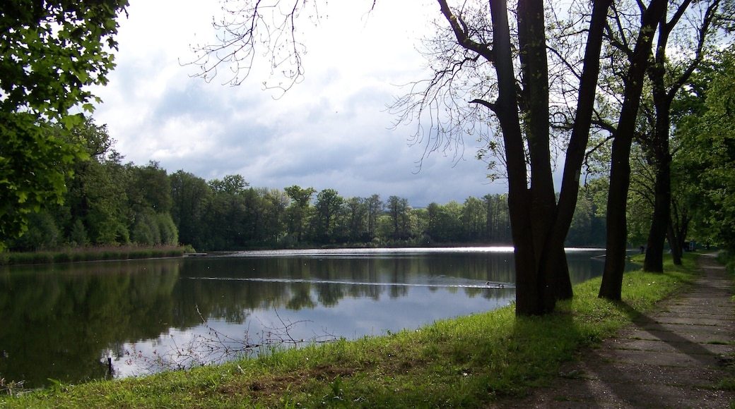 Chlumec, Ústí nad Labem District, Ústí nad Labem Region, Czech Republic. U zámeckého rybníka, Zámecký rybník.