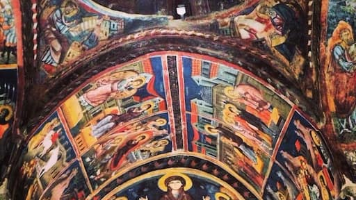 Dating back to 1474, the traditionally painted troodos churches sit in hidden villages.