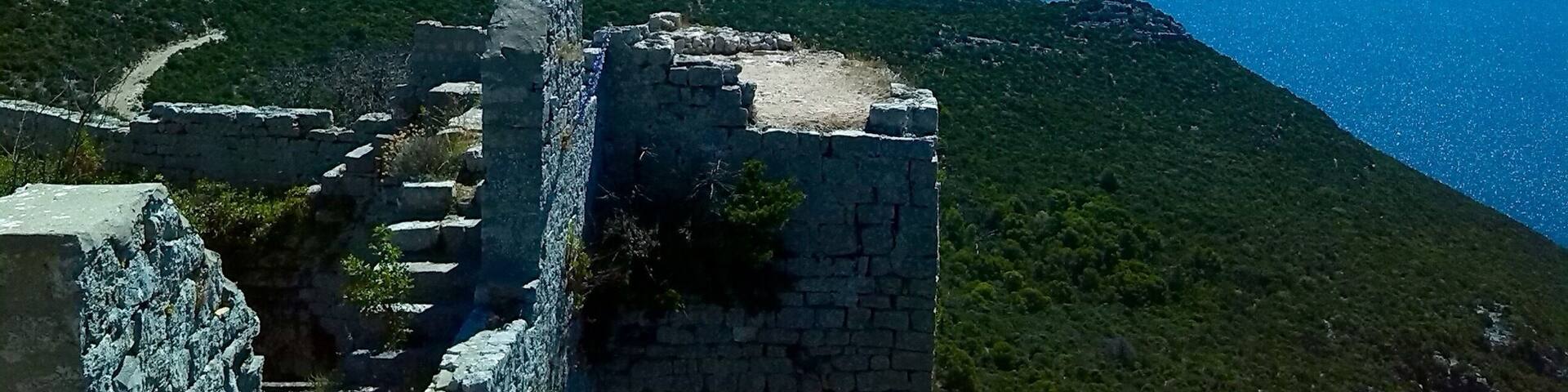 The hike to Sveti Mihovil ruin in the blazing sun was exhausting but the view from the top was so worth it!