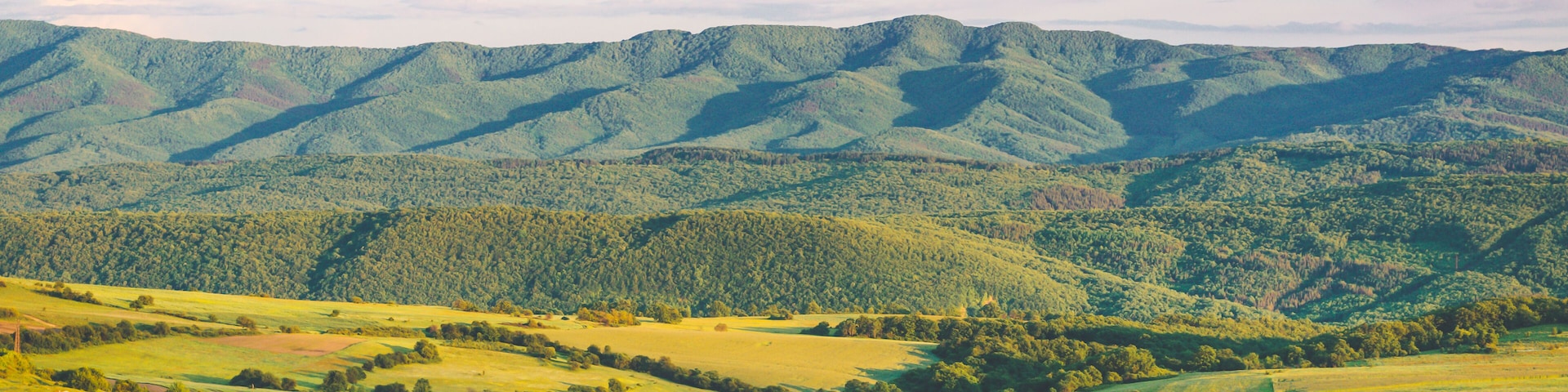 Amazing sunset over Zheravna,Bulgaria.