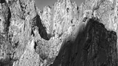 The rocks near to the town.Scary place