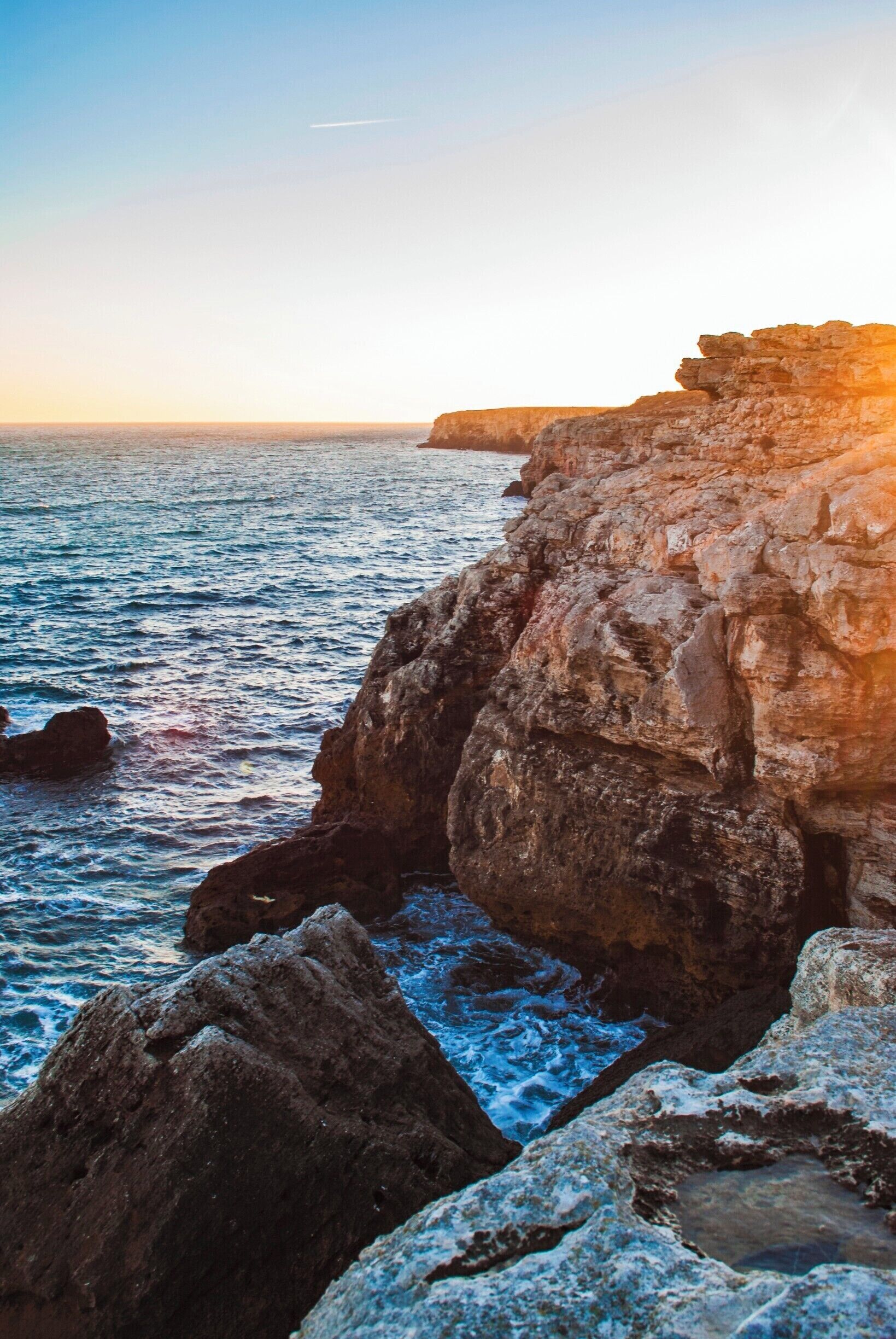 Sunshine by the sea.