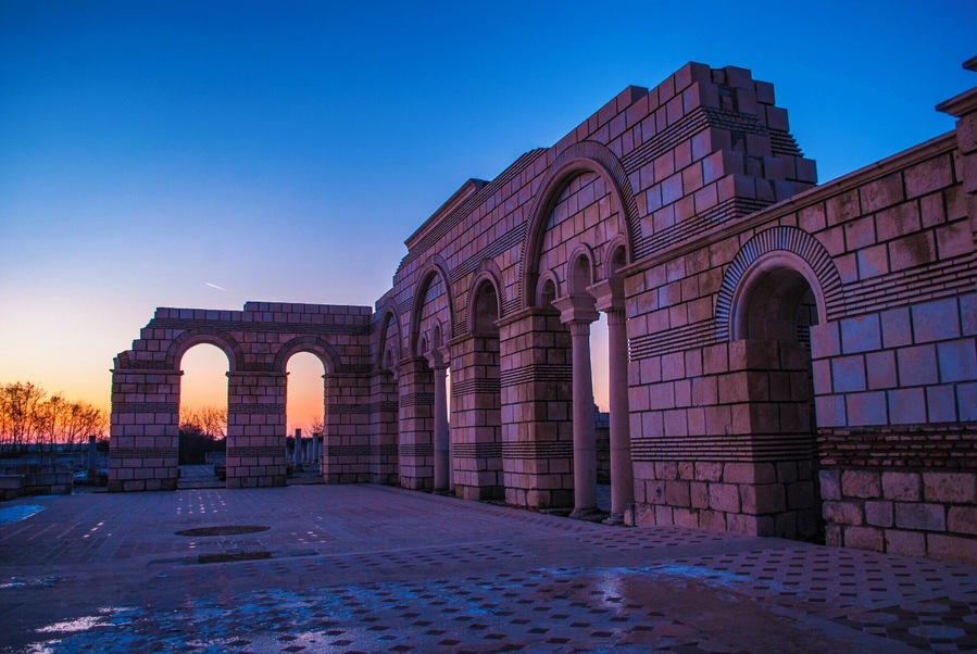 Pliska was the capital of the First Bulgarian Empire (681 AD).