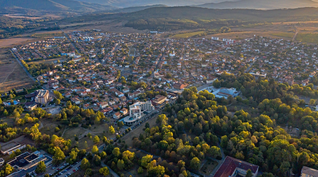 Aerial view of Pavel Banya in Bulgaria
