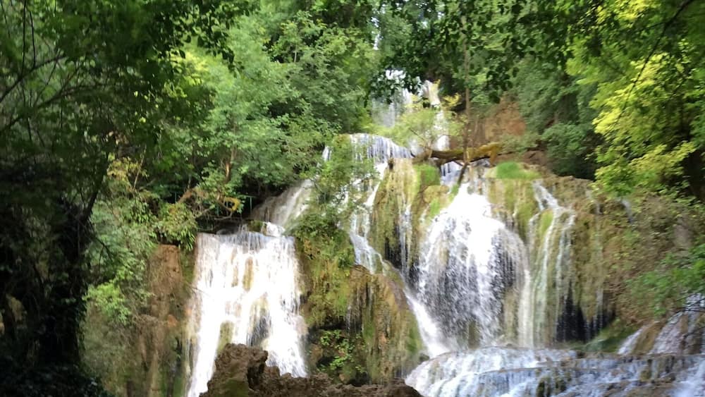 Beautiful park plus waterfalls