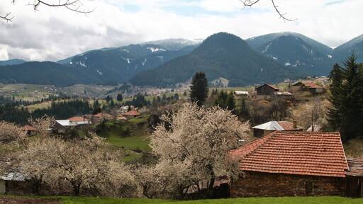 One of the most picturesque village in Rhodopes, Bulgaria. It's early spring and everything is awake, smells good and looks fascinating.Fantastic feeling for life!