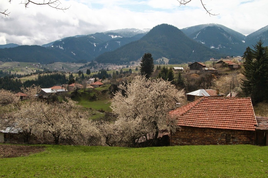One of the most picturesque village in Rhodopes, Bulgaria. It's early spring and everything is awake, smells good and looks fascinating.Fantastic feeling for life!