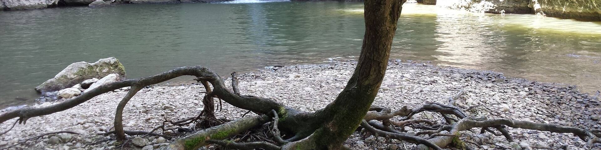 The end of the very first ecopath in Bulvaria. Hidden waterfall