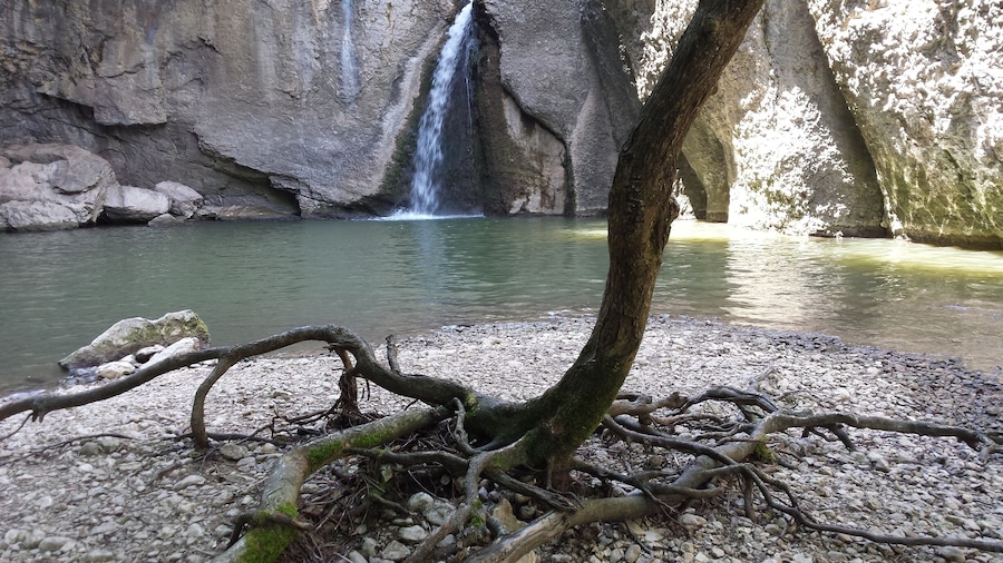 The end of the very first ecopath in Bulvaria. Hidden waterfall