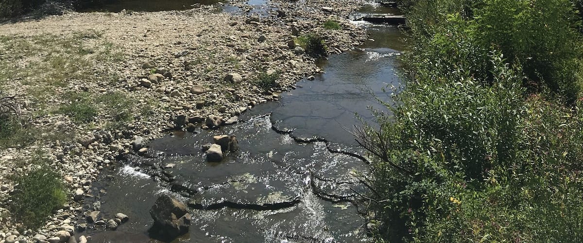 Creek and mountain view