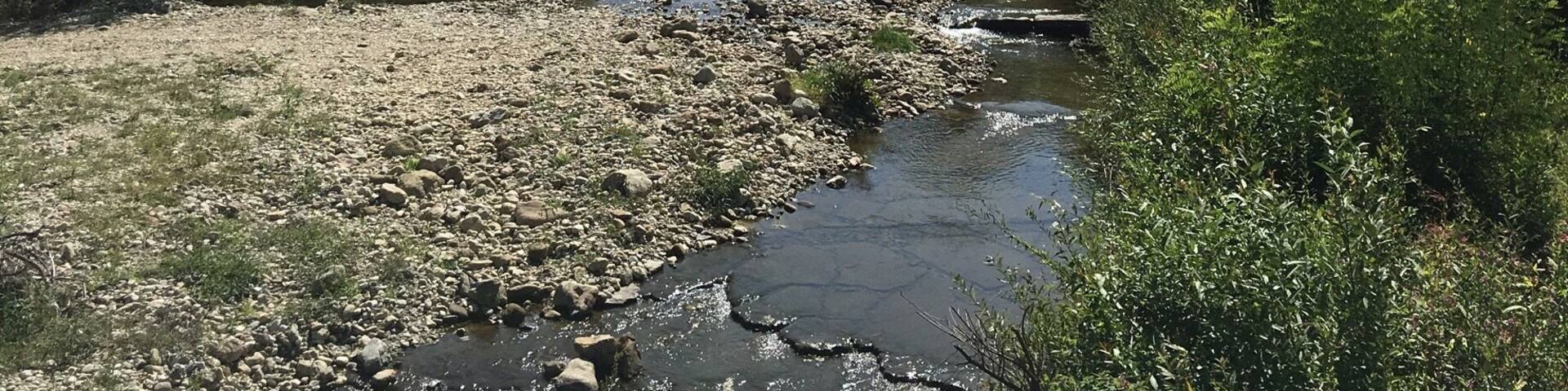 Creek and mountain view