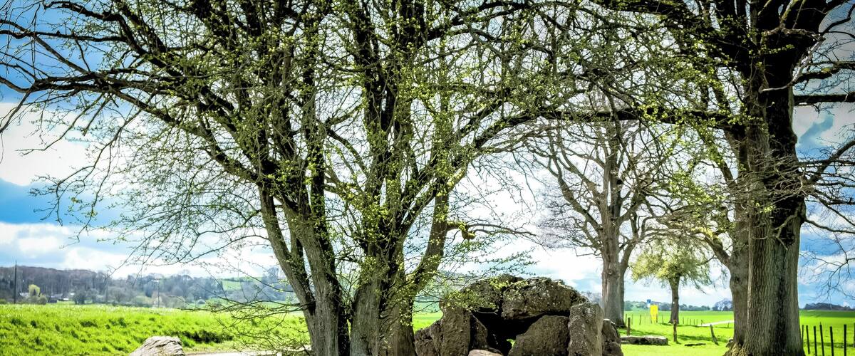 Le dolmen de Wéris est de type "allée couverte". C'est une tombe collective érigée entre 3.000 et 2.800 avant notre ère par des populations d'agriculteurs du Néolithique apparentées à la culture de "Seine-Oise-Marne".